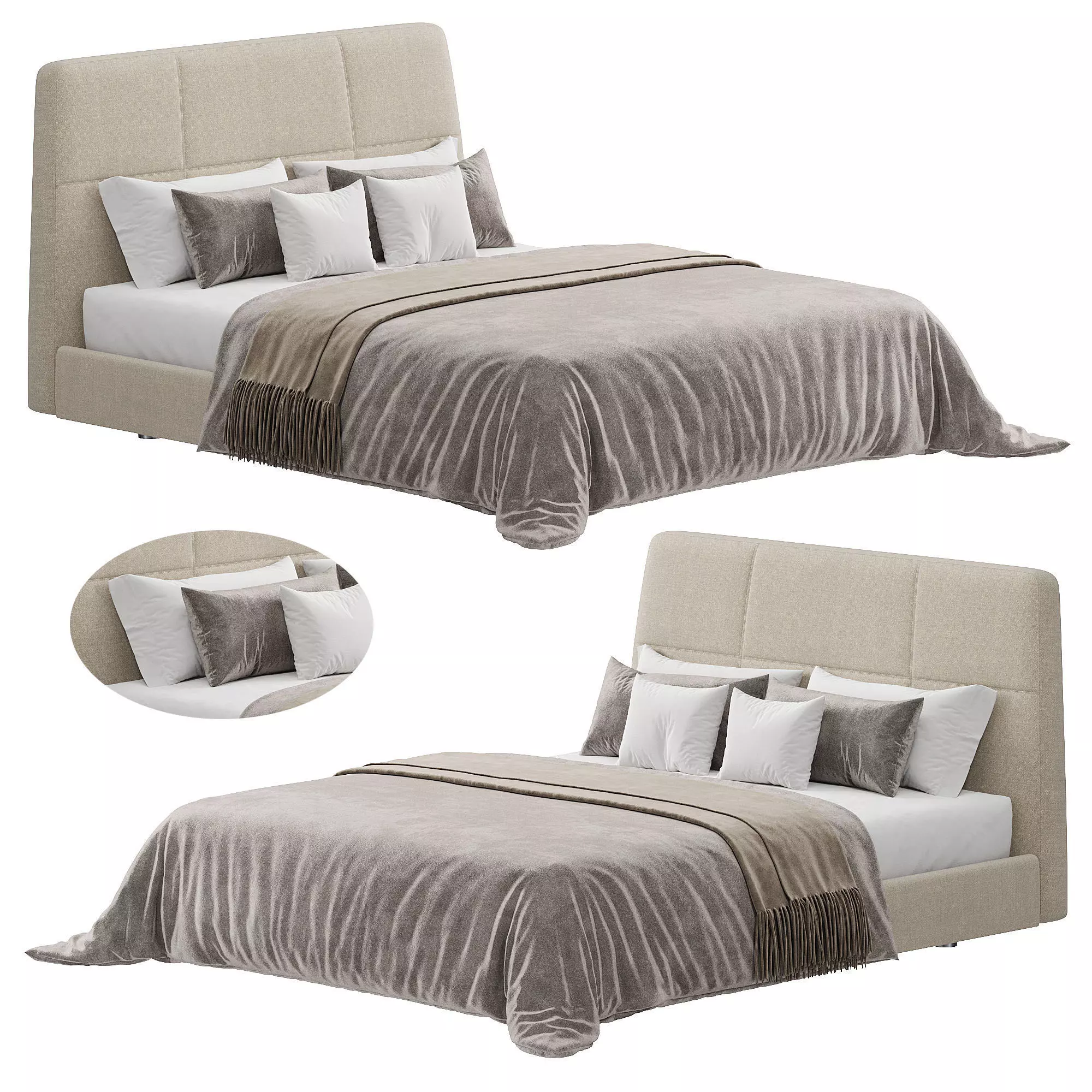 Shelby Bed 3D model_0