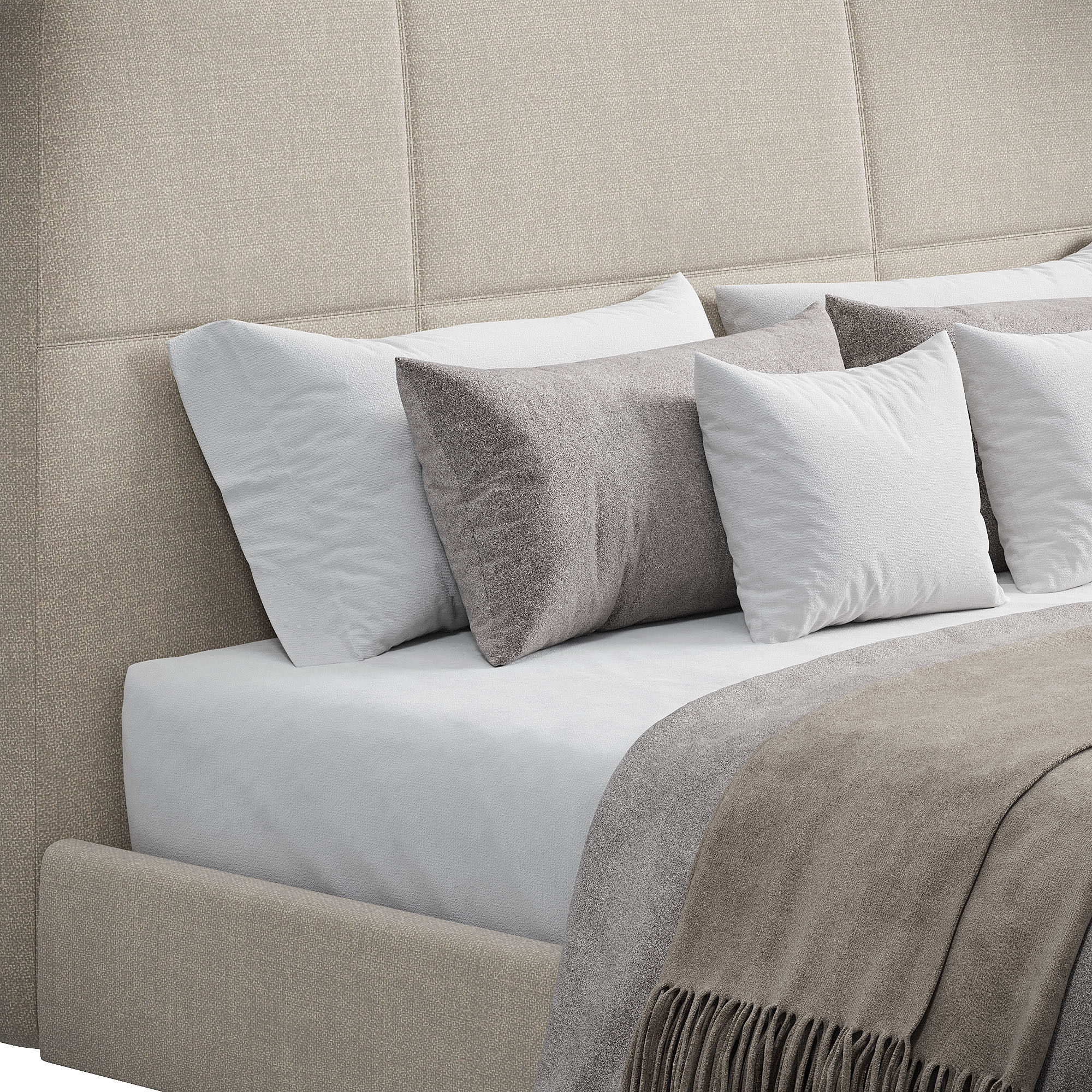 Shelby Bed 3D model_2