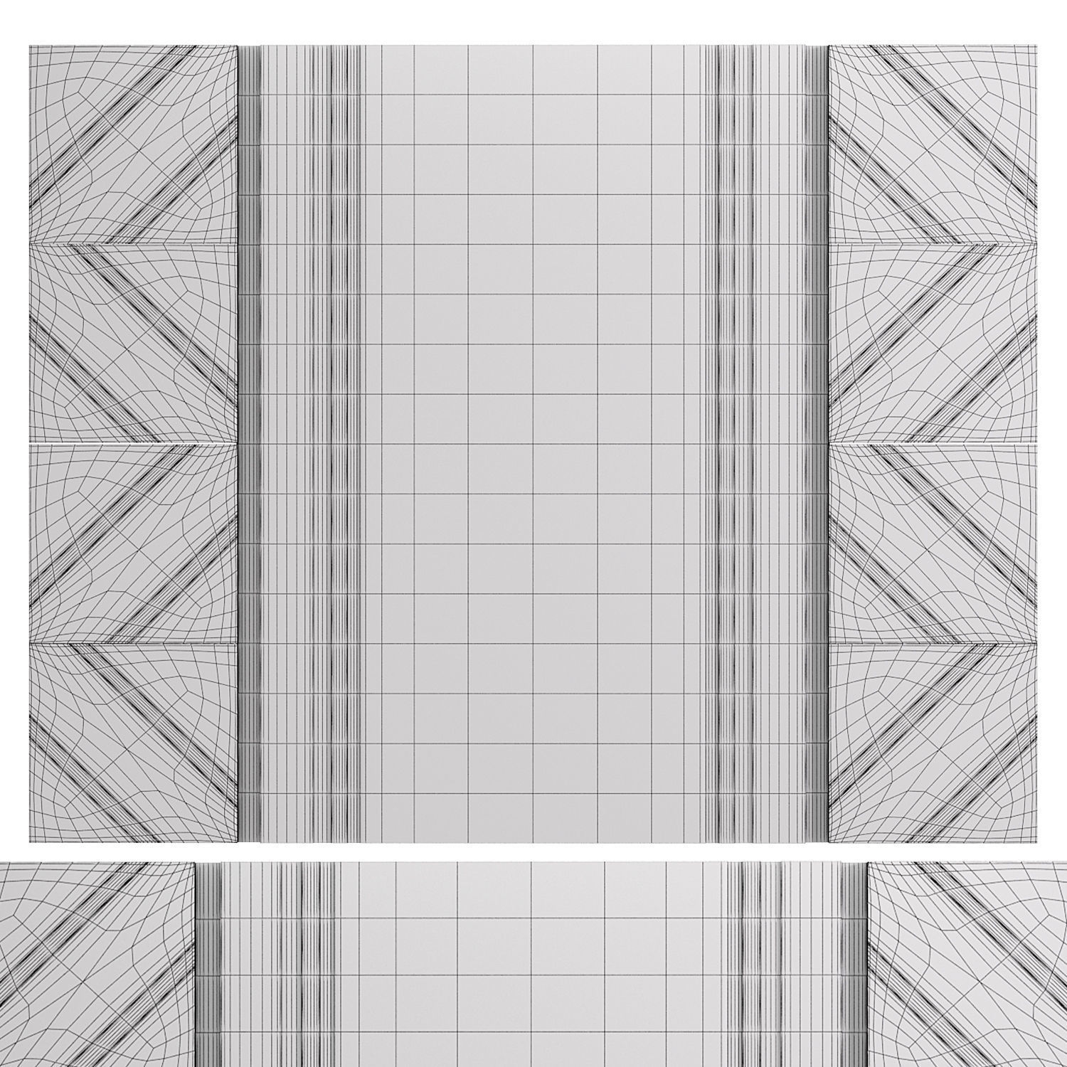 Wall panel 3D model_1