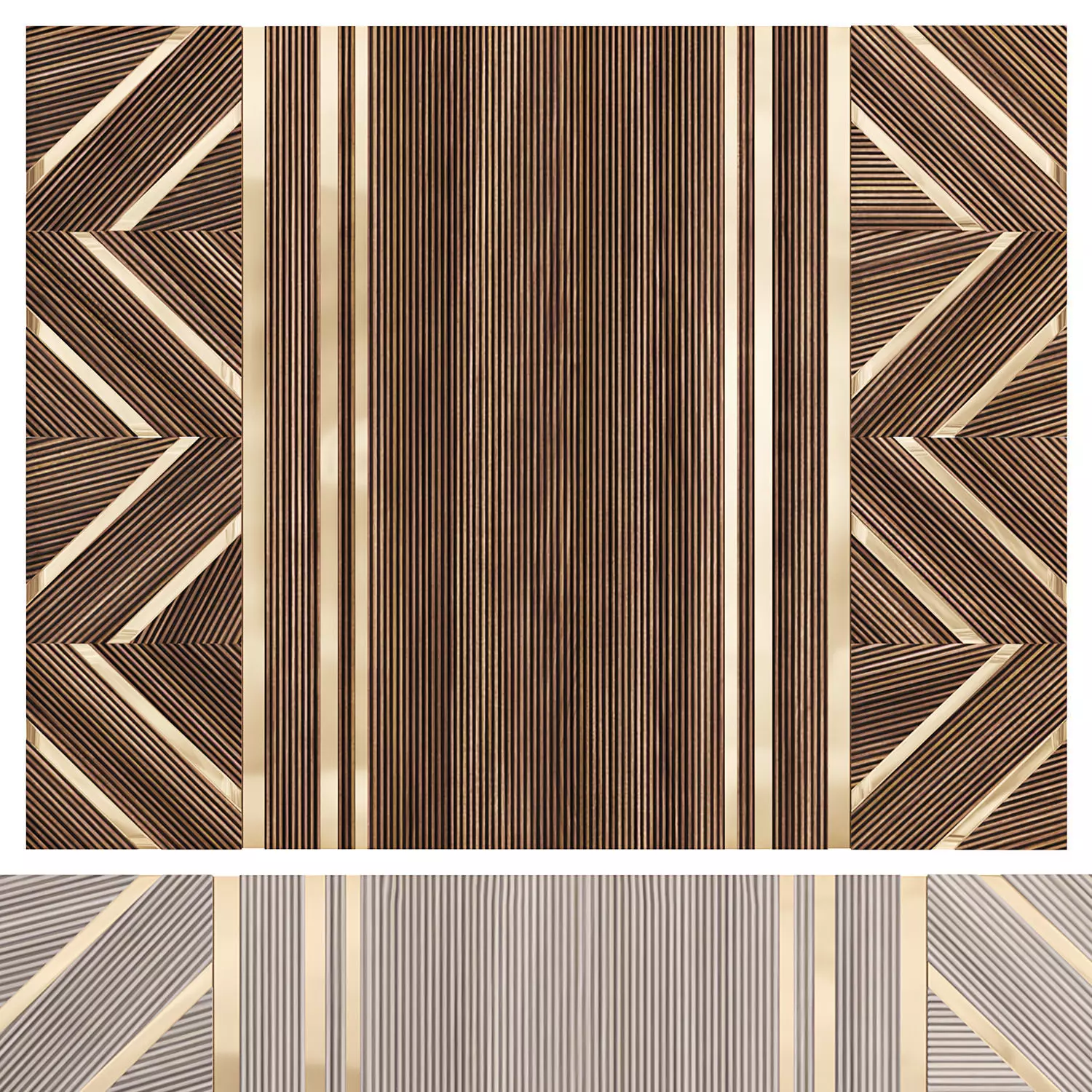 Wall panel 3D model_0