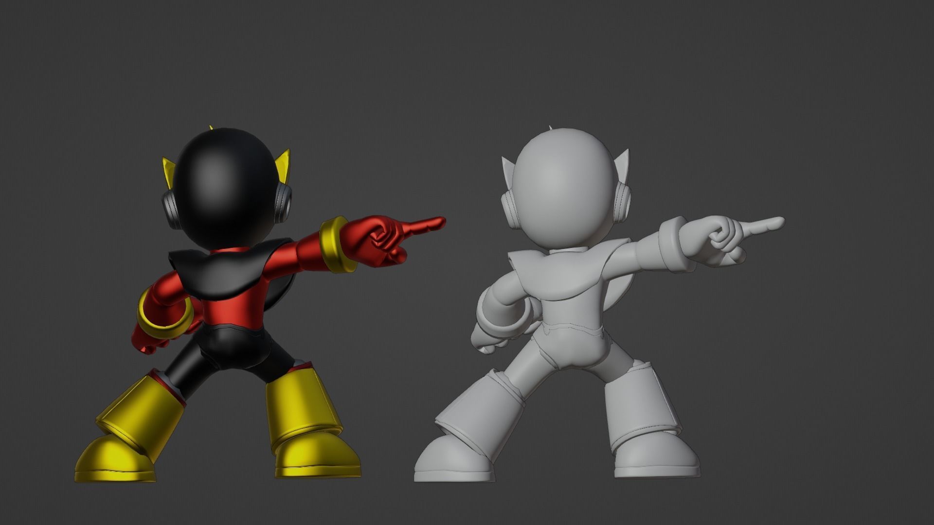 Elecman - Megaman Powered up 3D model_19