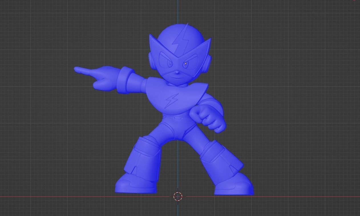 Elecman - Megaman Powered up 3D model_15