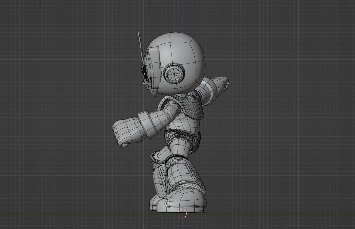 Elecman - Megaman Powered up 3D model_10