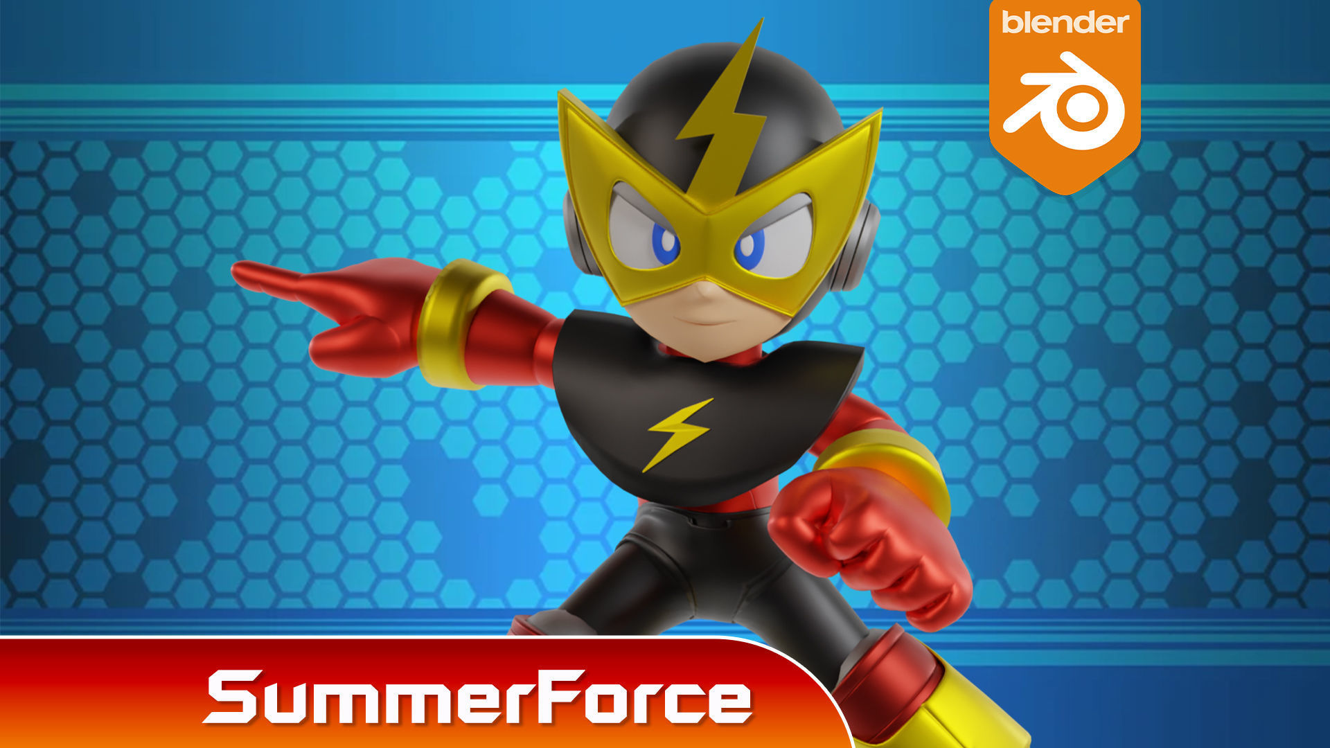 Elecman - Megaman Powered up 3D model_1