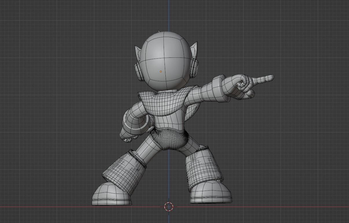 Elecman - Megaman Powered up 3D model_11