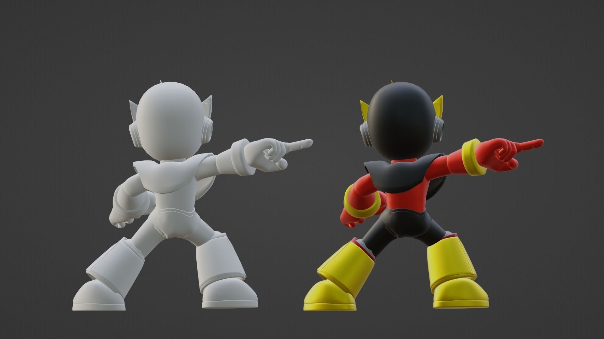 Elecman - Megaman Powered up 3D model_16