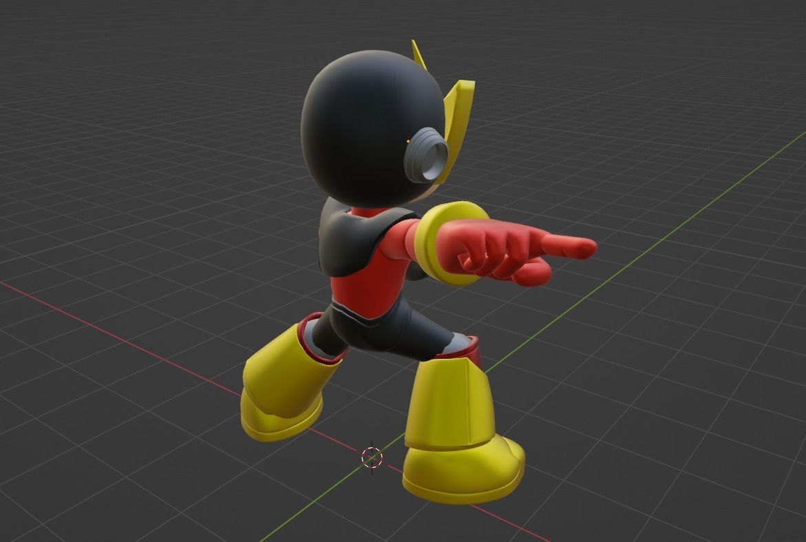 Elecman - Megaman Powered up 3D model_6