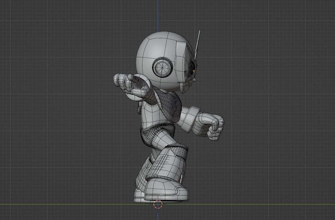 Elecman - Megaman Powered up 3D model_12