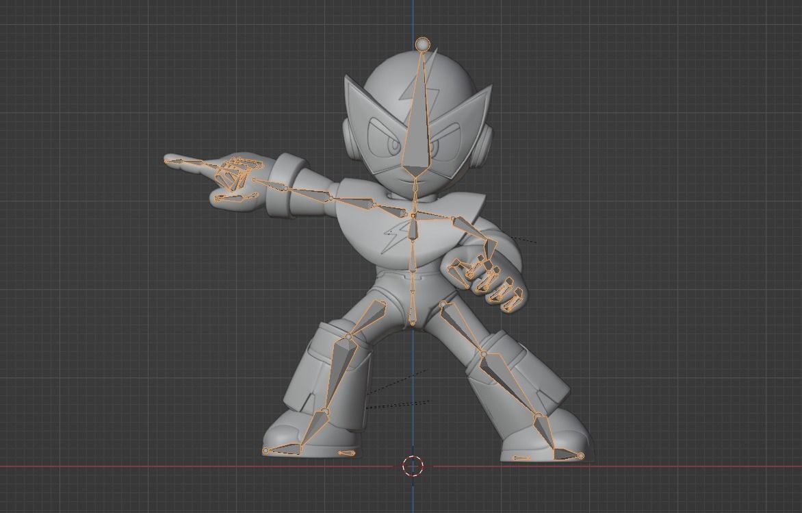 Elecman - Megaman Powered up 3D model_13
