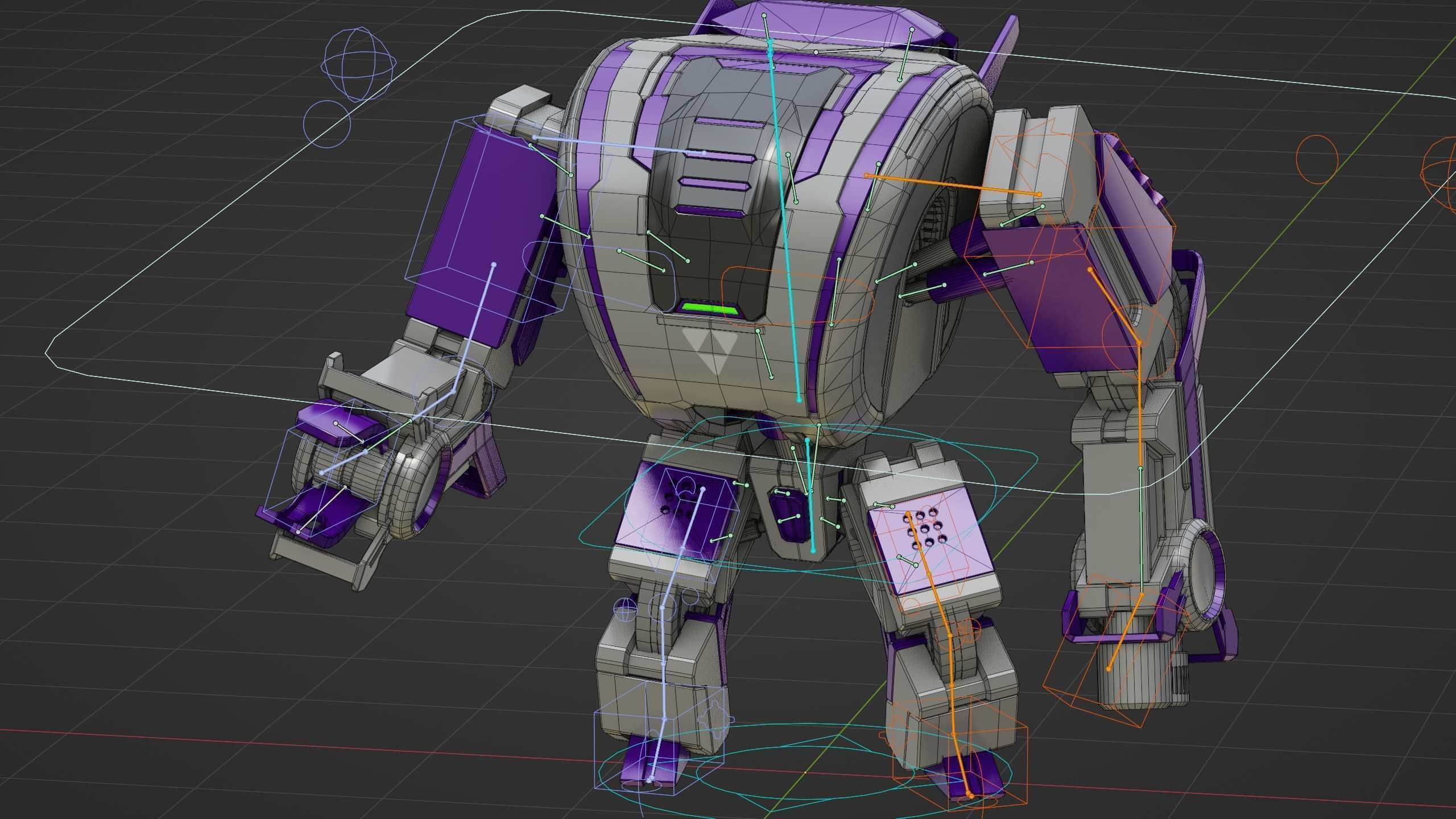 MILITARY DROID FORGE-4 Rigged for Unreal Engine - Unity - MIXAMO 3D model_37