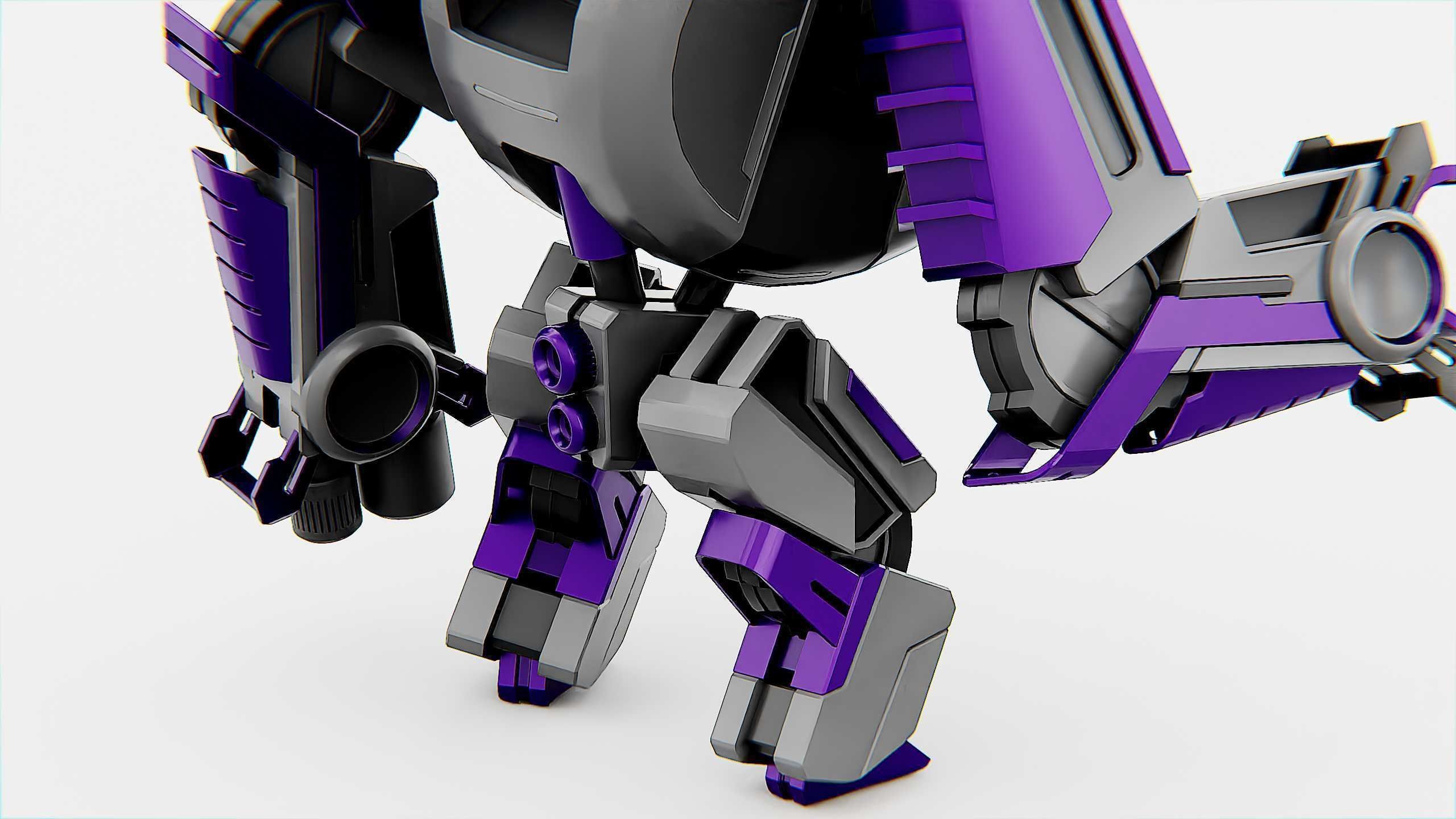 MILITARY DROID FORGE-4 Rigged for Unreal Engine - Unity - MIXAMO 3D model_28