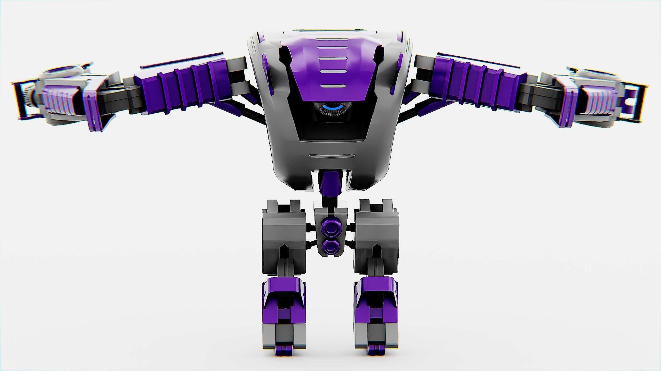 MILITARY DROID FORGE-4 Rigged for Unreal Engine - Unity - MIXAMO 3D model_31