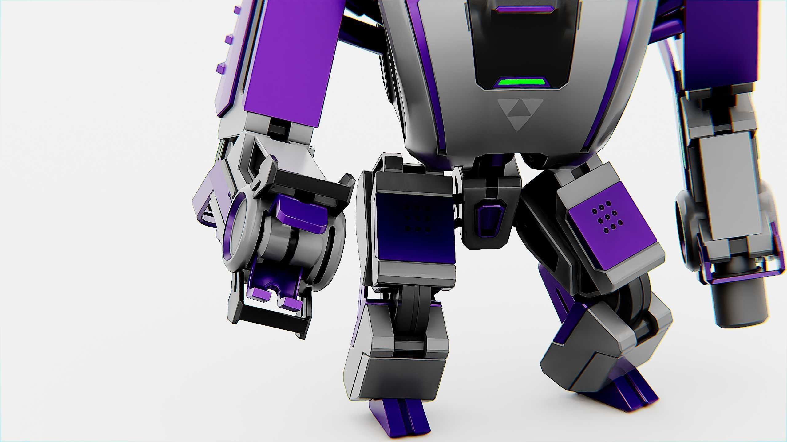 MILITARY DROID FORGE-4 Rigged for Unreal Engine - Unity - MIXAMO 3D model_29