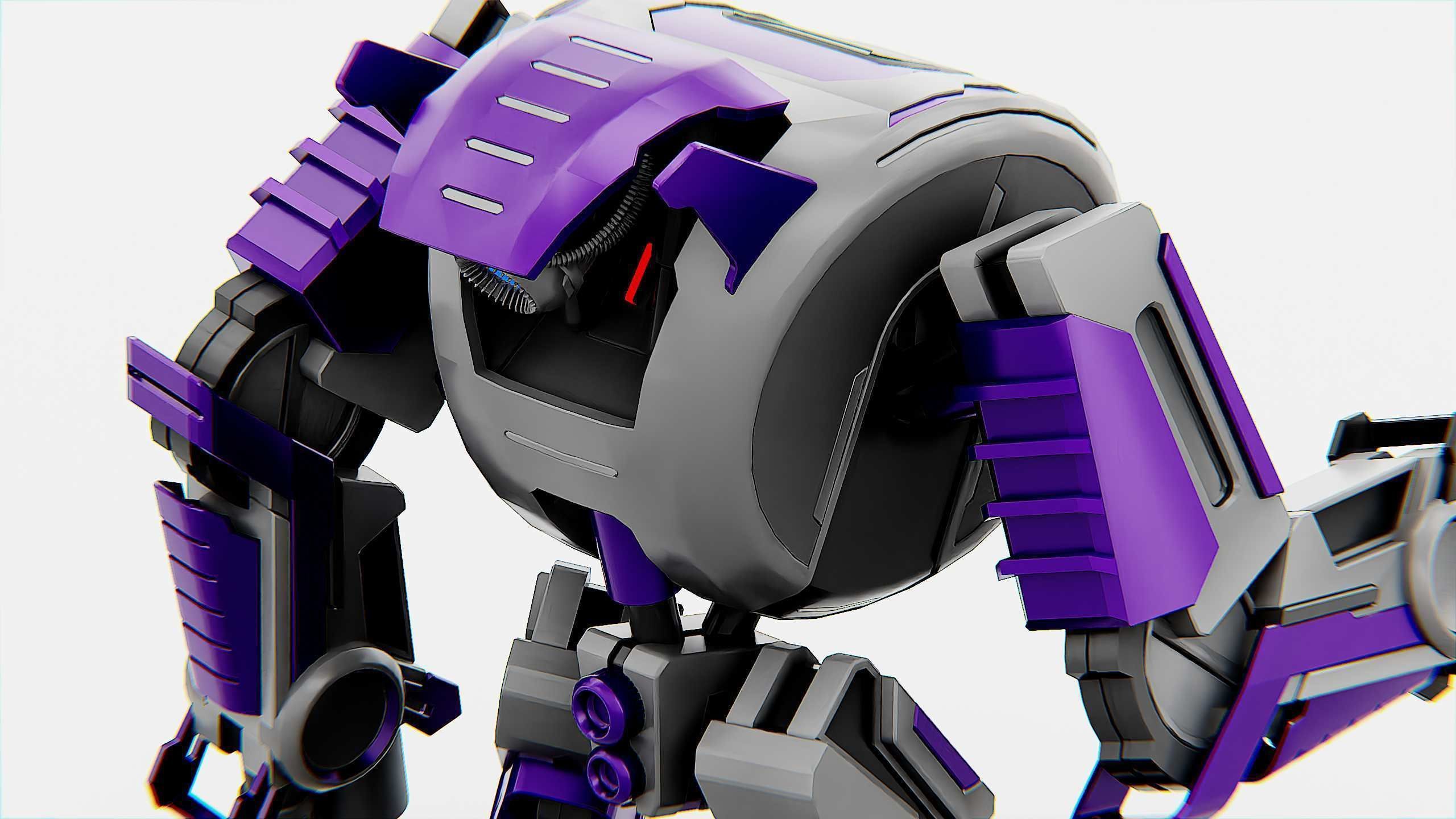 MILITARY DROID FORGE-4 Rigged for Unreal Engine - Unity - MIXAMO 3D model_27