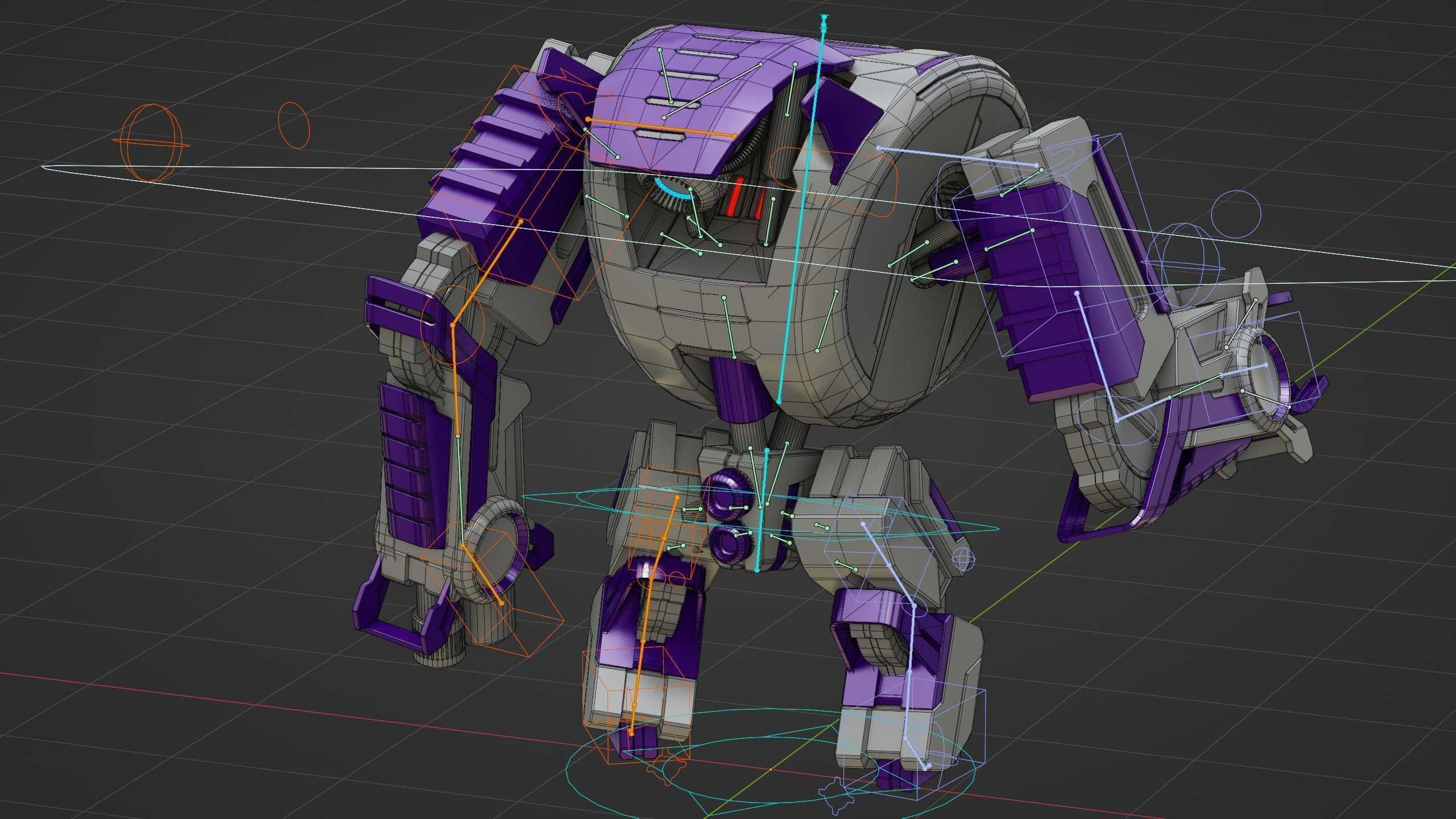 MILITARY DROID FORGE-4 Rigged for Unreal Engine - Unity - MIXAMO 3D model_38
