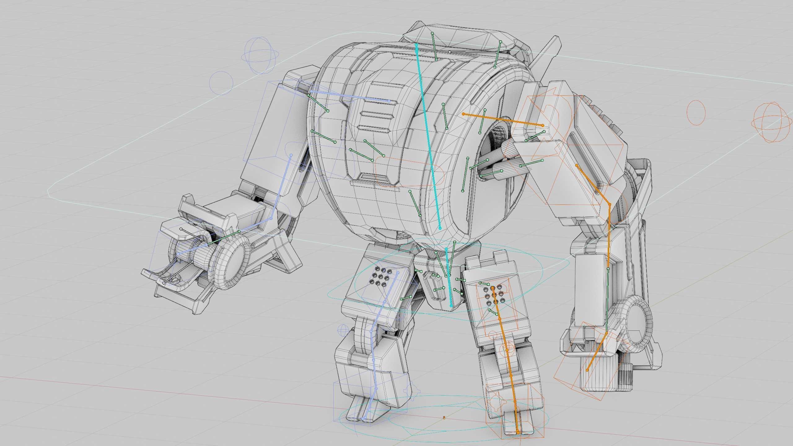 MILITARY DROID FORGE-4 Rigged for Unreal Engine - Unity - MIXAMO 3D model_40