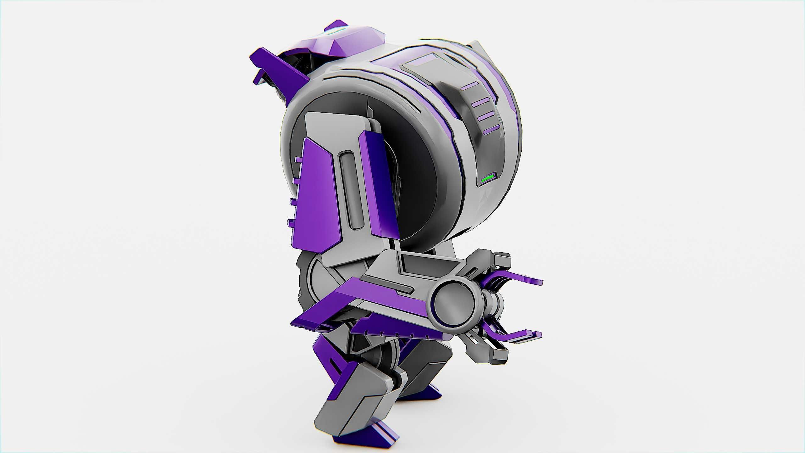 MILITARY DROID FORGE-4 Rigged for Unreal Engine - Unity - MIXAMO 3D model_5