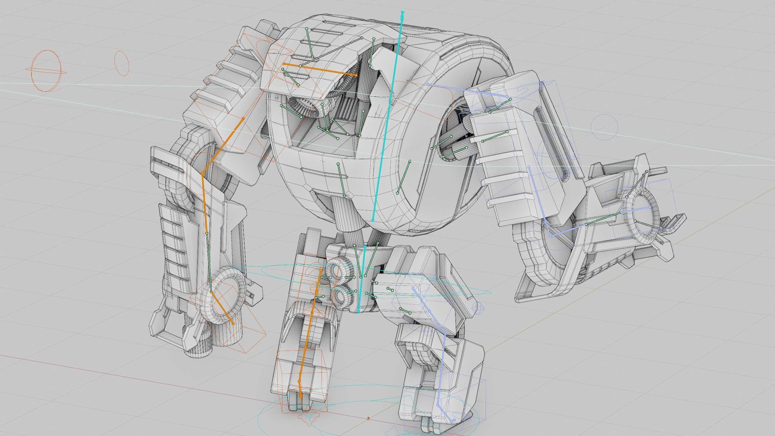 MILITARY DROID FORGE-4 Rigged for Unreal Engine - Unity - MIXAMO 3D model_41