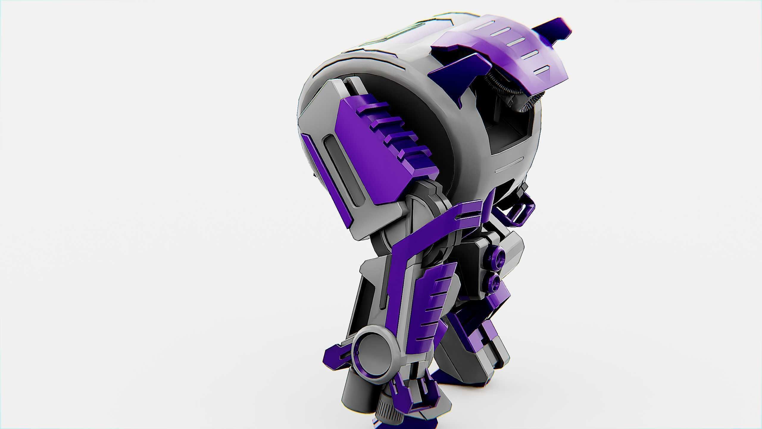 MILITARY DROID FORGE-4 Rigged for Unreal Engine - Unity - MIXAMO 3D model_19