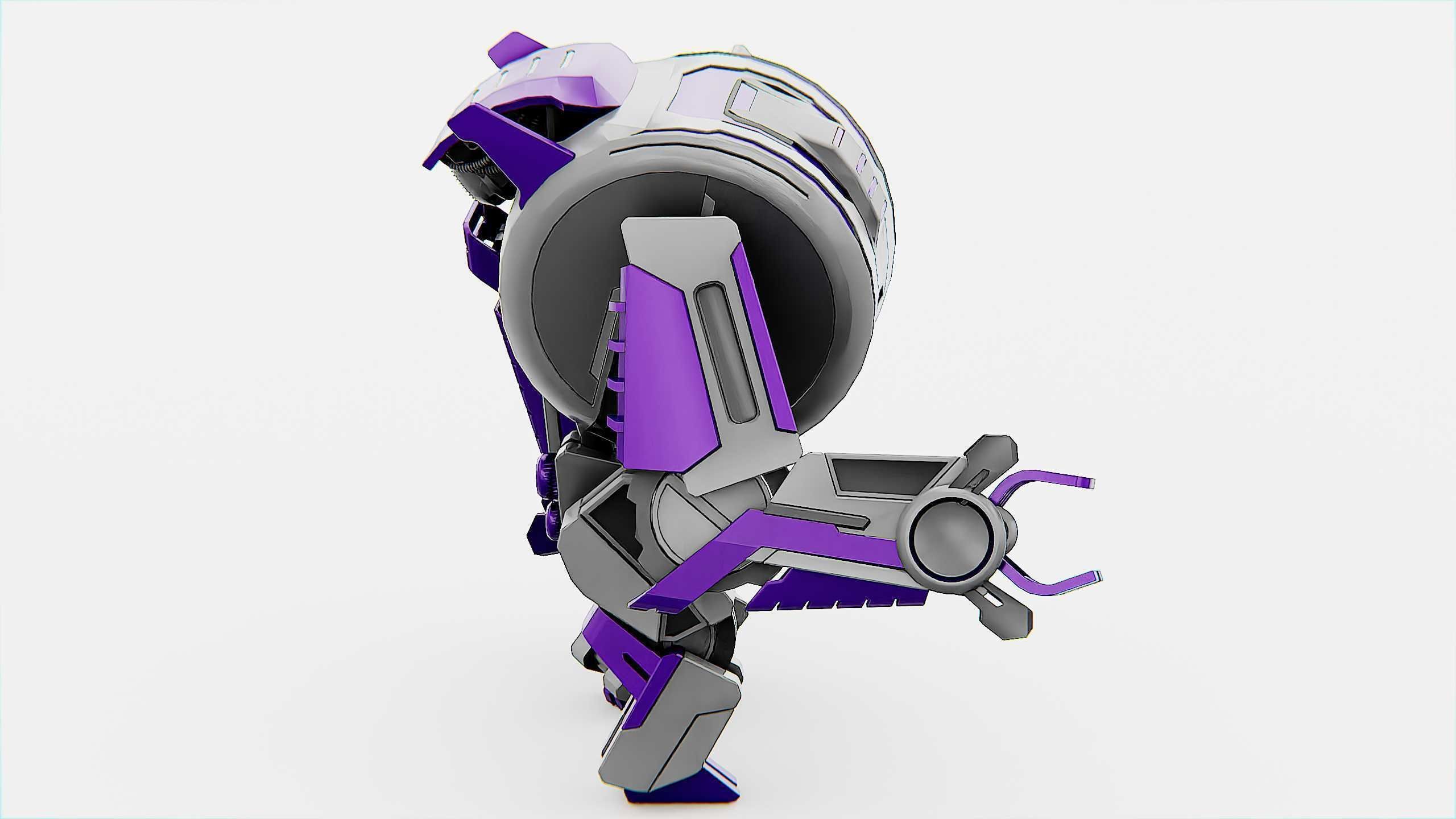 MILITARY DROID FORGE-4 Rigged for Unreal Engine - Unity - MIXAMO 3D model_7