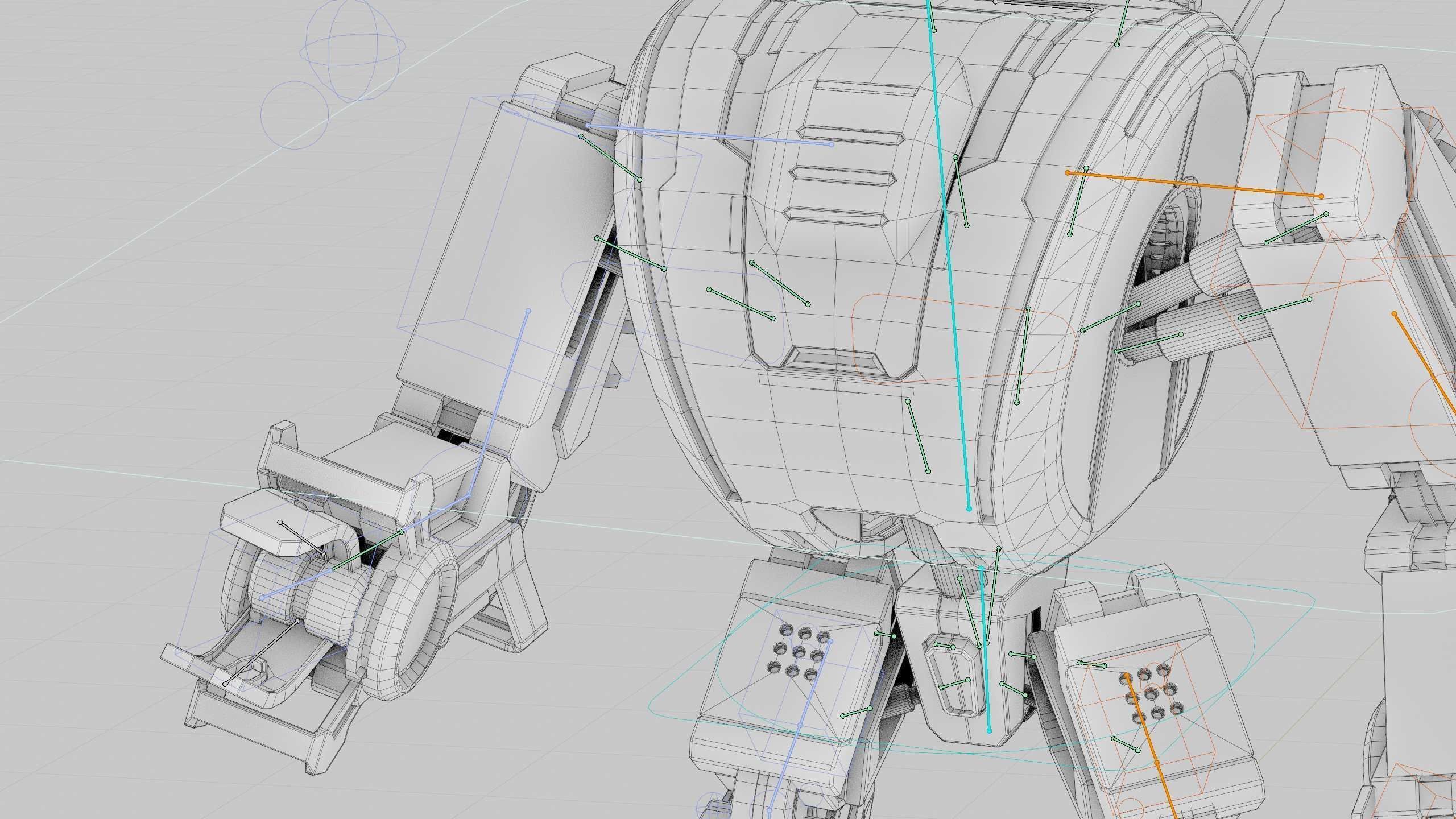 MILITARY DROID FORGE-4 Rigged for Unreal Engine - Unity - MIXAMO 3D model_42