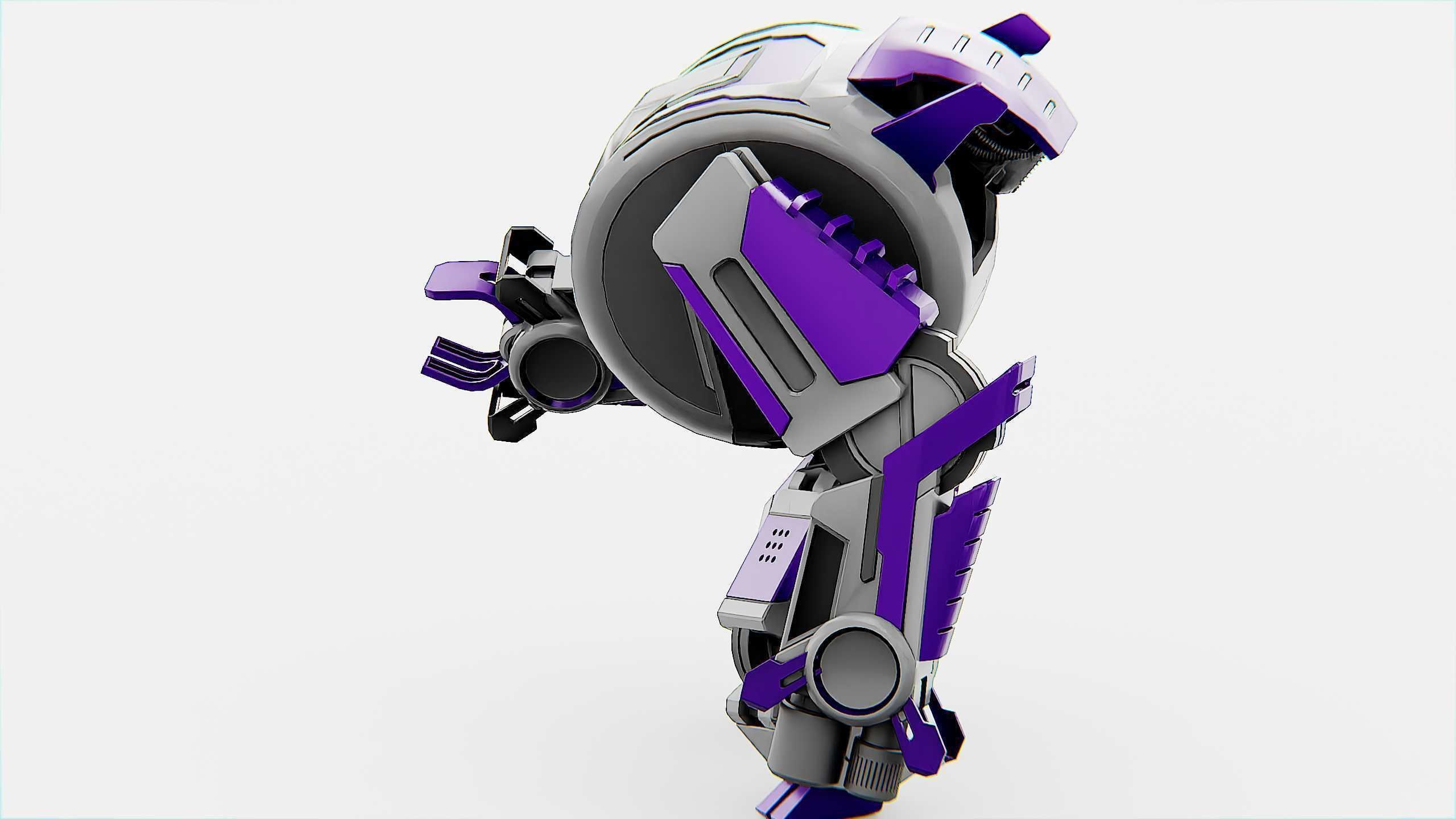 MILITARY DROID FORGE-4 Rigged for Unreal Engine - Unity - MIXAMO 3D model_20