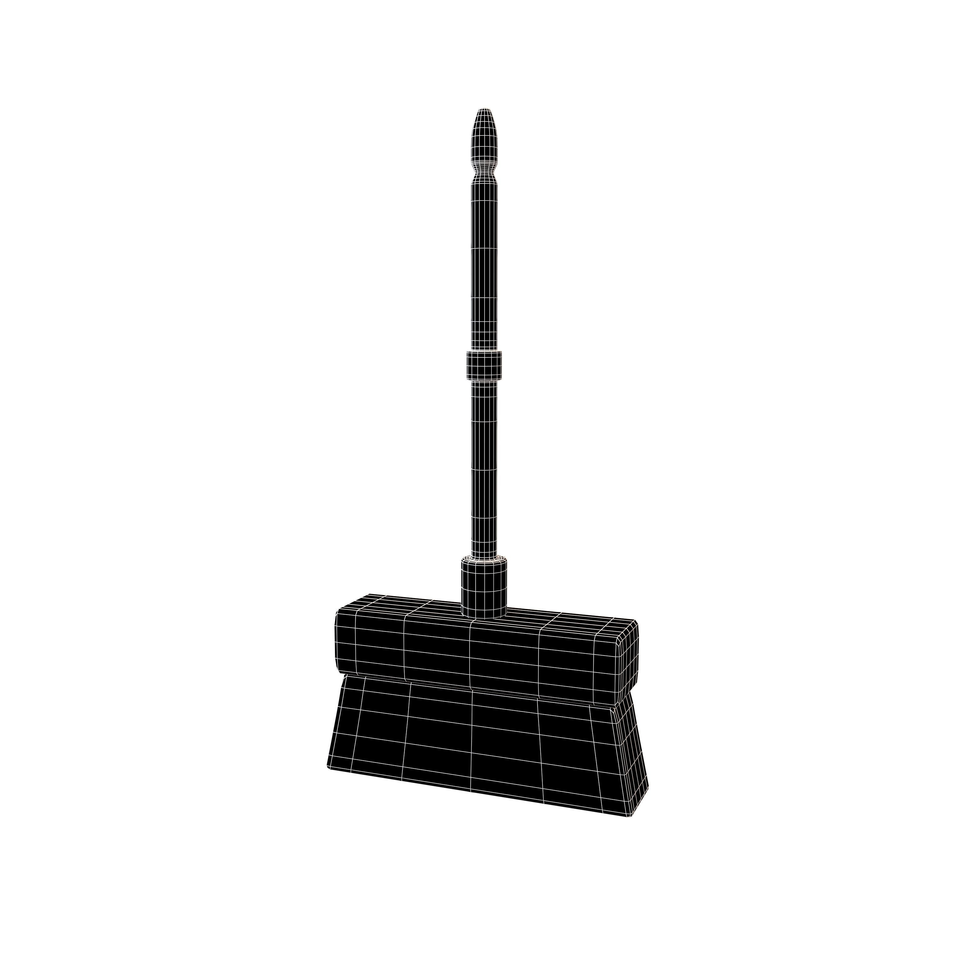 Cartoon Cleaning Broom v1 001 Low-poly 3D model_4