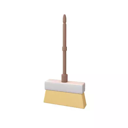 Cartoon Cleaning Broom v1 002