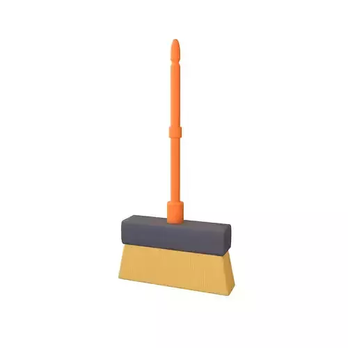 Cartoon Cleaning Broom v1 003