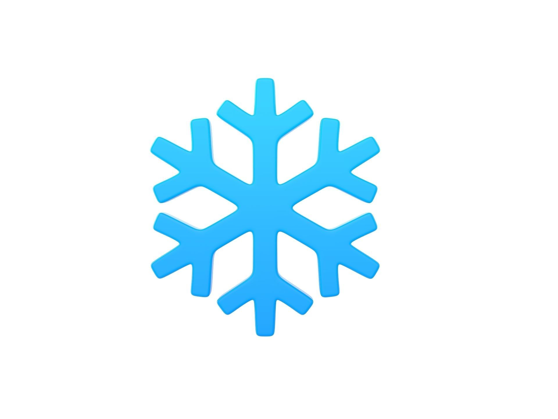 Snowflake 3D model_6