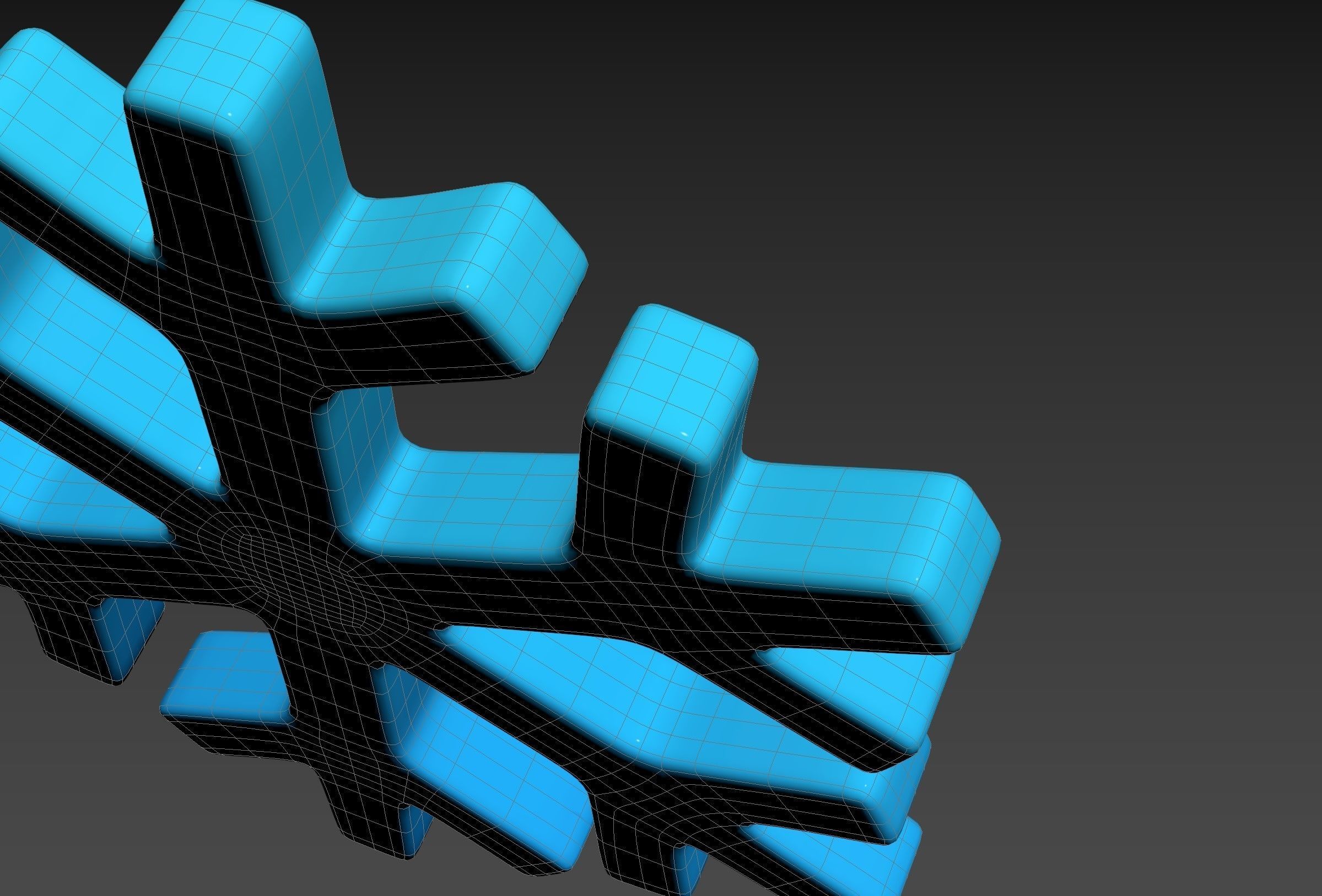 Snowflake 3D model_30