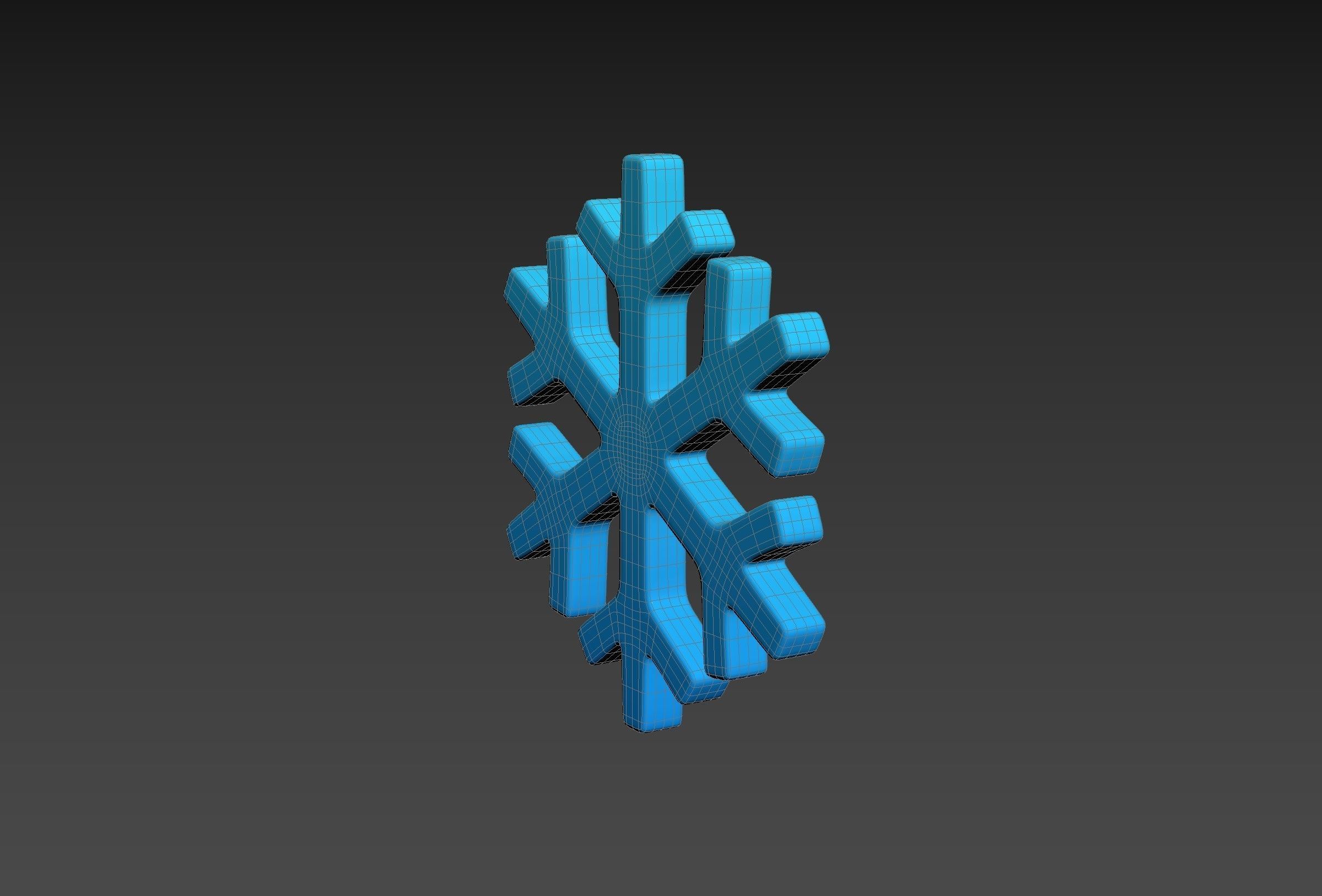 Snowflake 3D model_26
