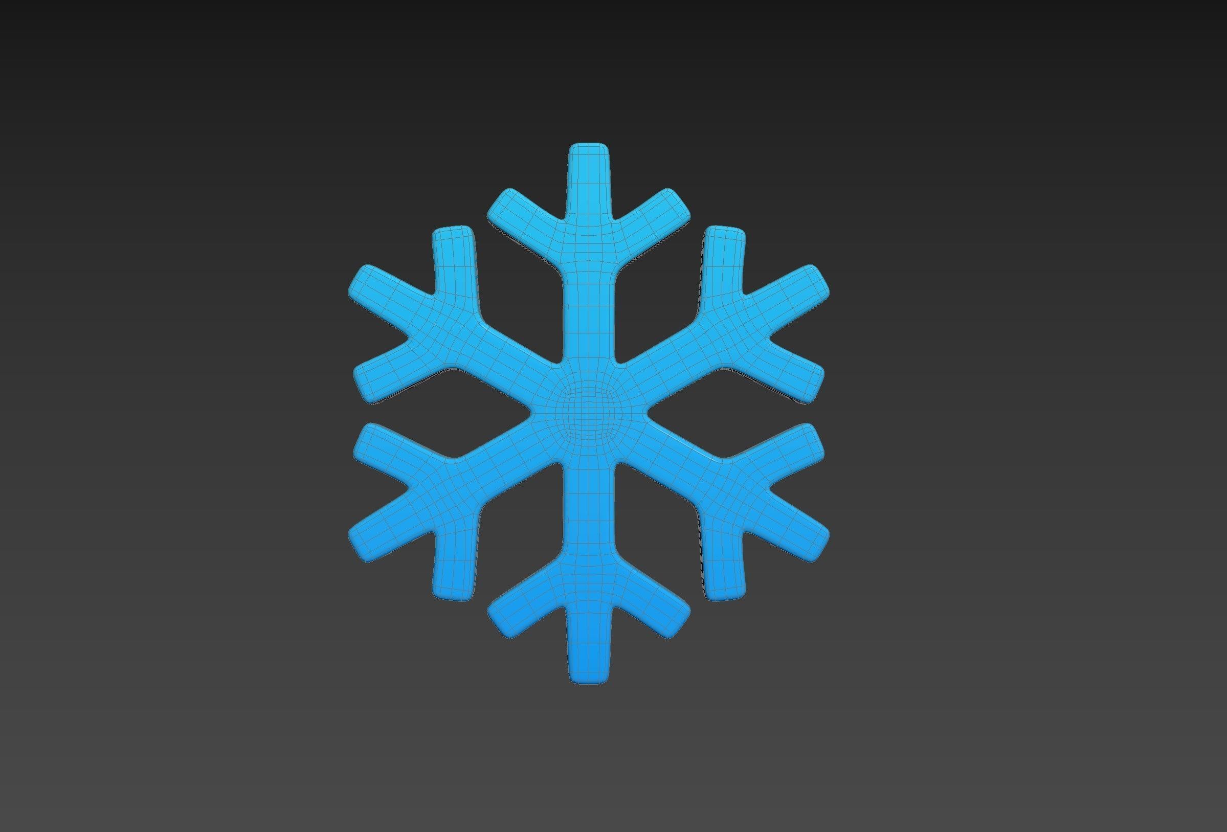 Snowflake 3D model_21