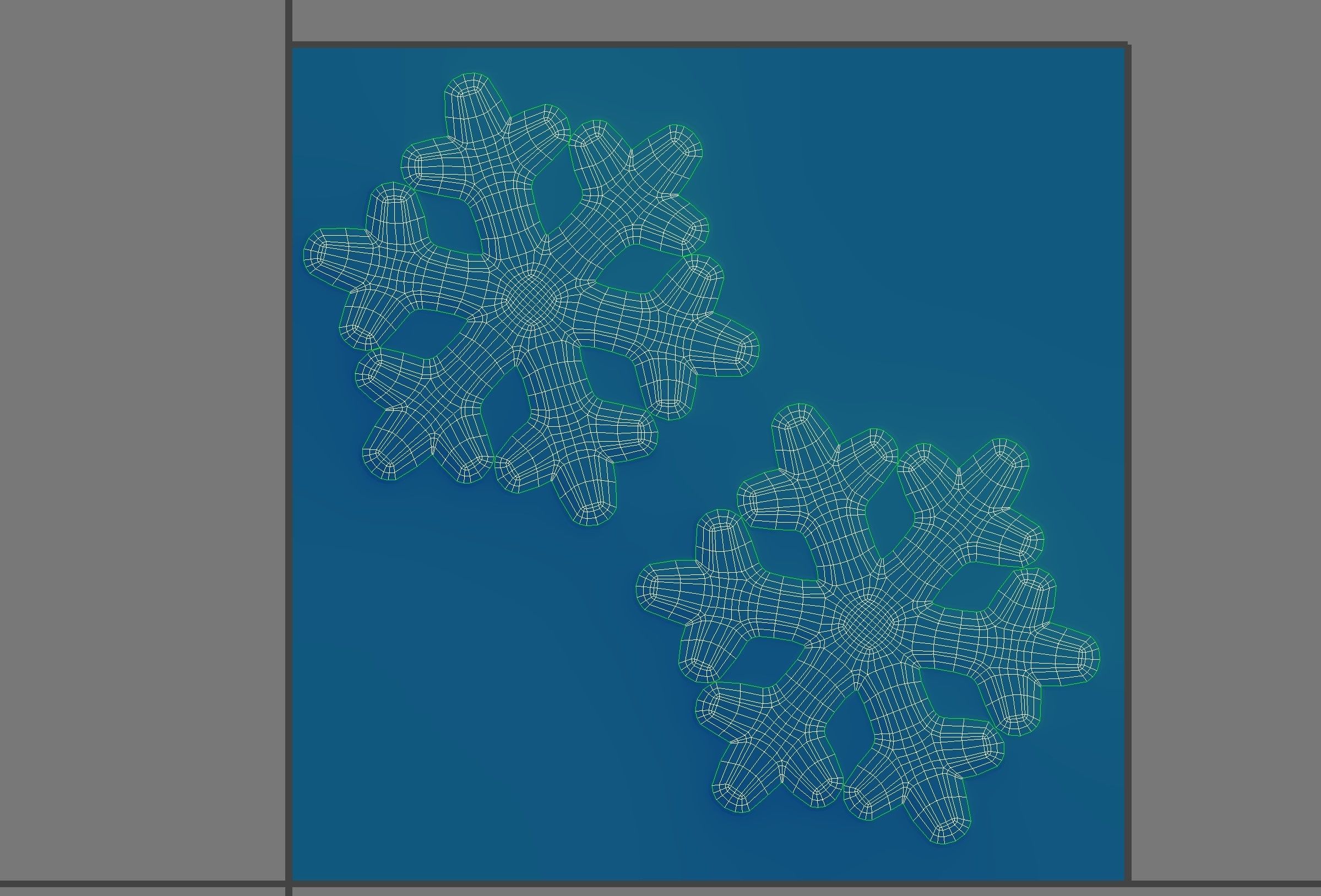 Snowflake 3D model_31
