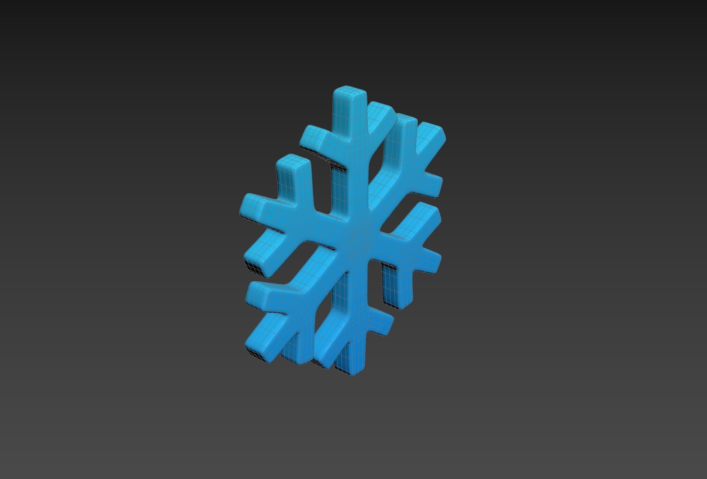 Snowflake 3D model_28