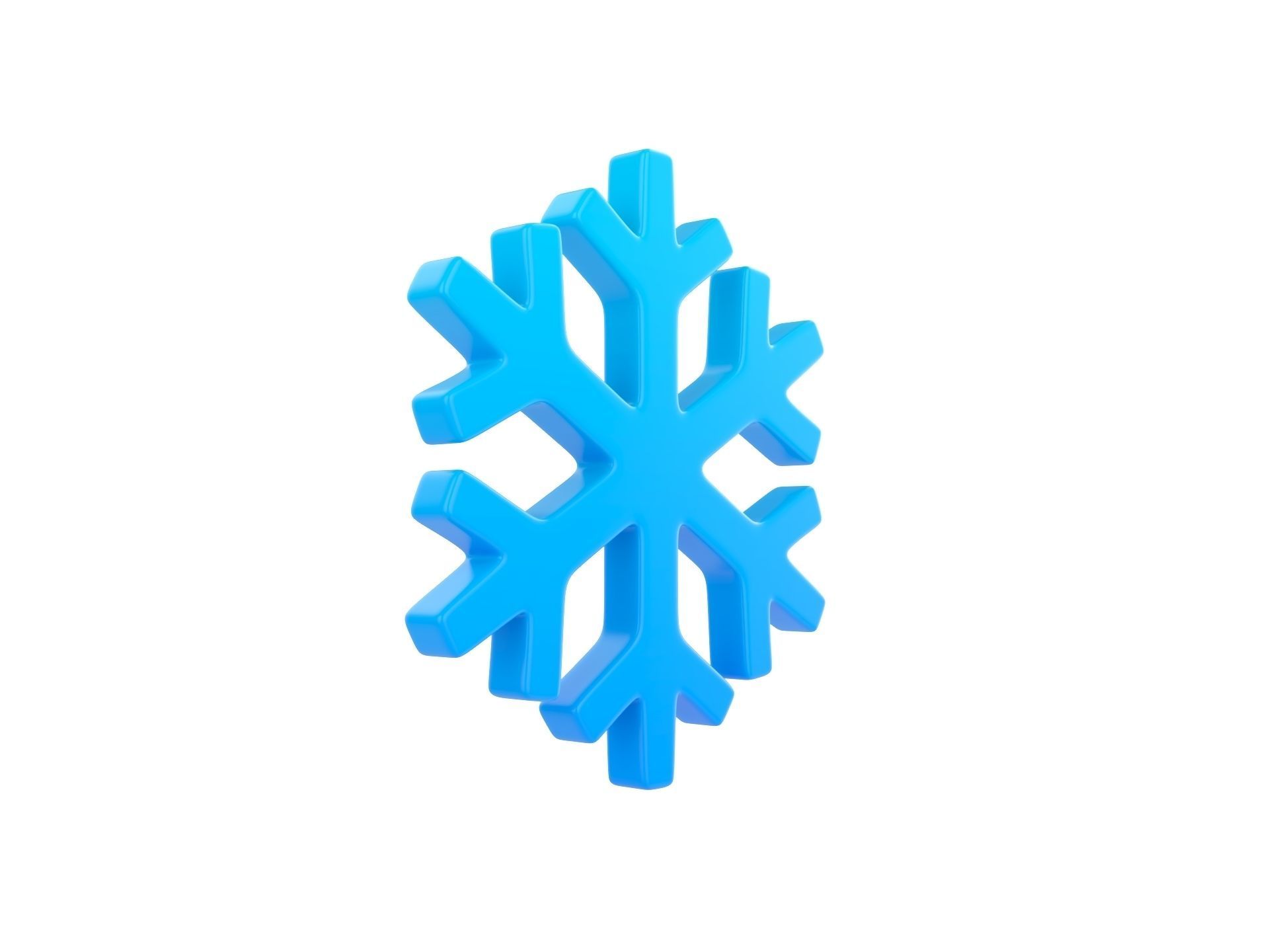 Snowflake 3D model_2
