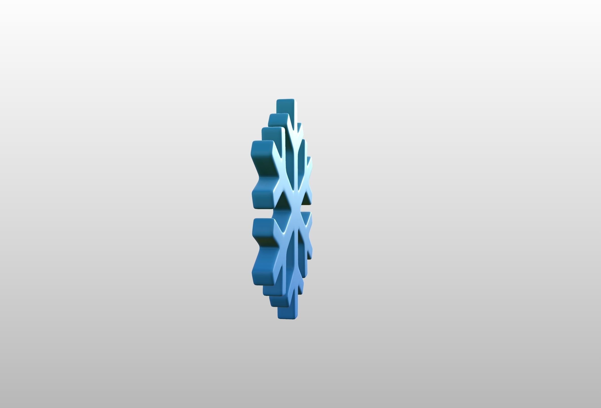 Snowflake 3D model_12