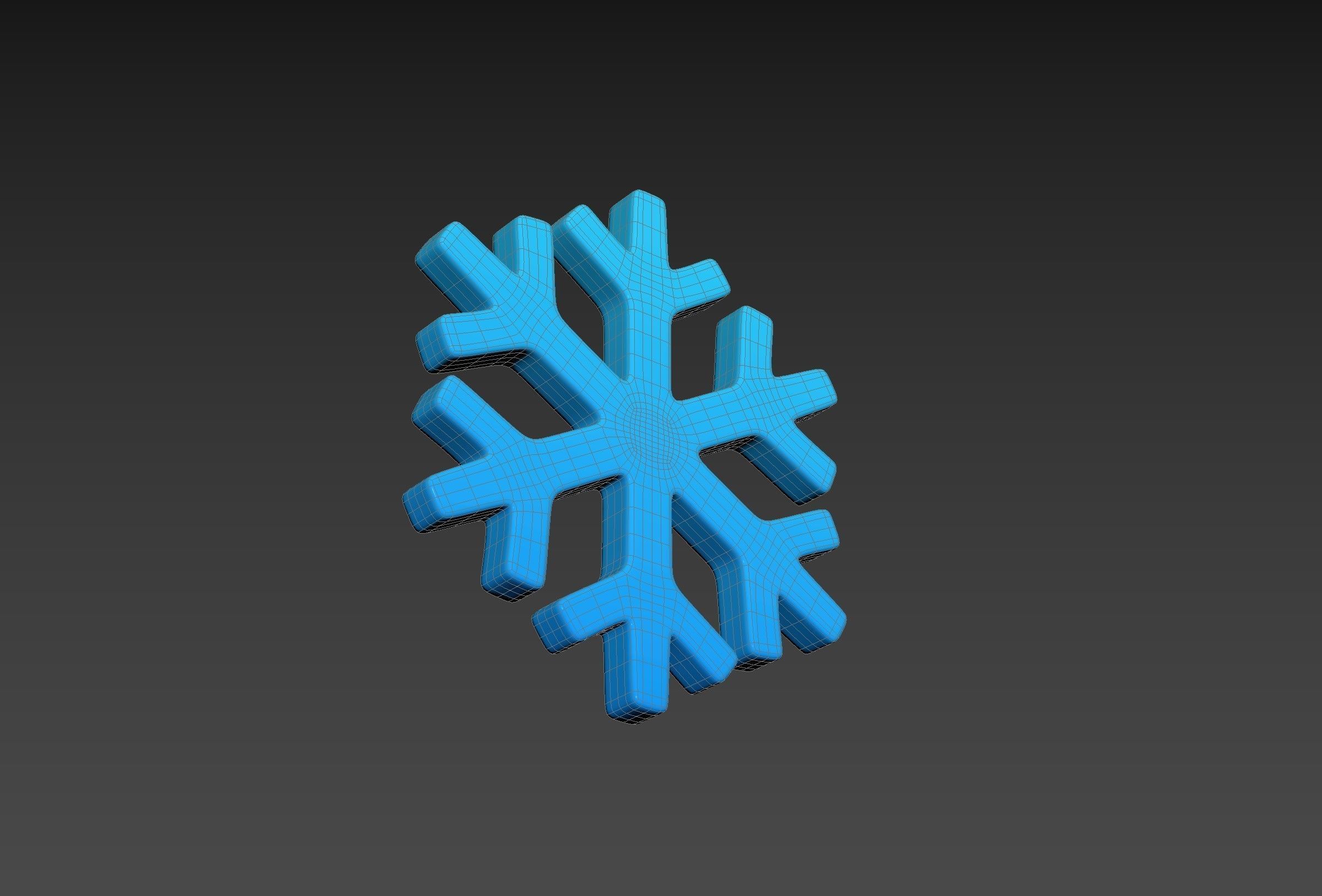 Snowflake 3D model_22