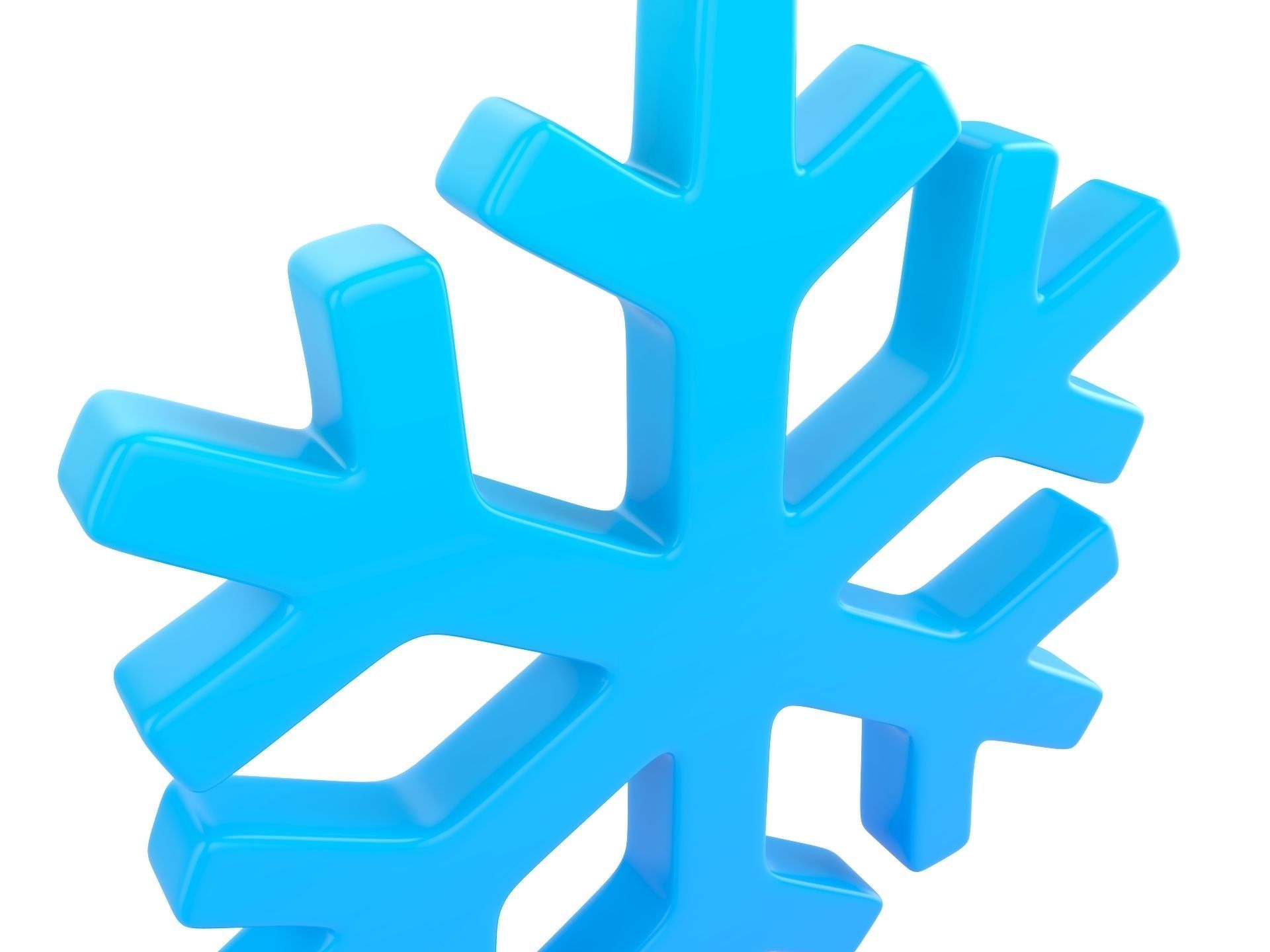 Snowflake 3D model_9