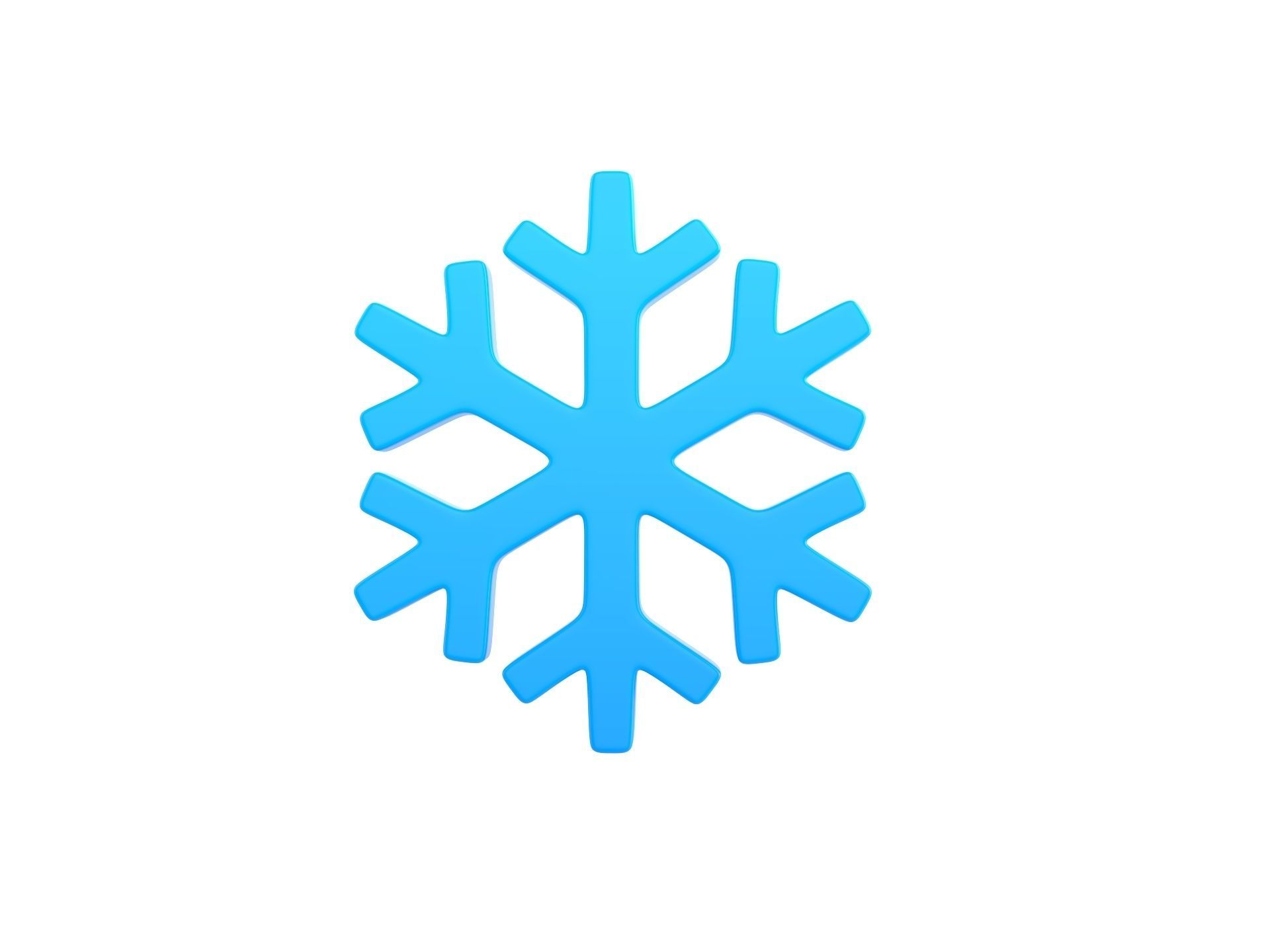 Snowflake 3D model_1