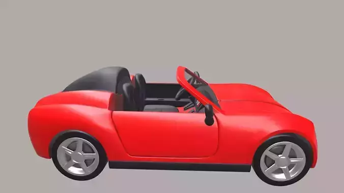 Cars and action games Toy Car Low-poly 3D model