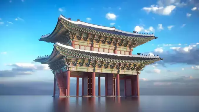 Korea Gyeongbokgung Geunjeongmun Gate - Joseon Palace