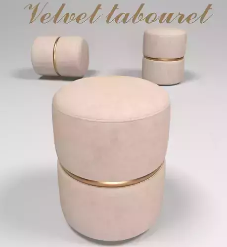 Velvet Tabouret