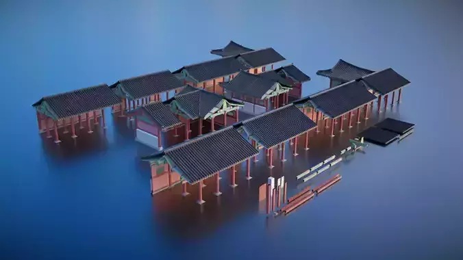 Korea Gyeongbokgung Haenggak Module - Joseon Palace