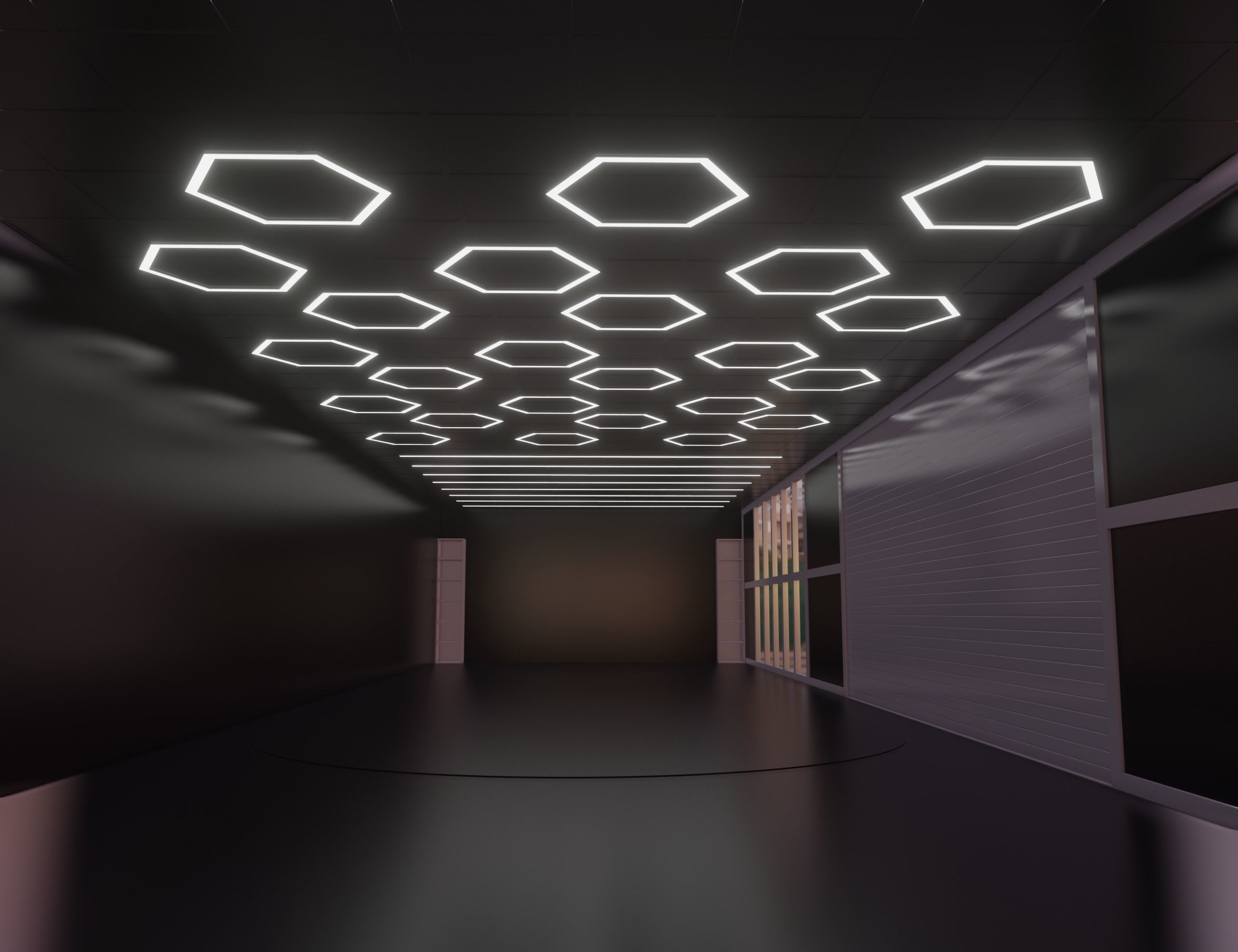 Car studio interio 3D model_2