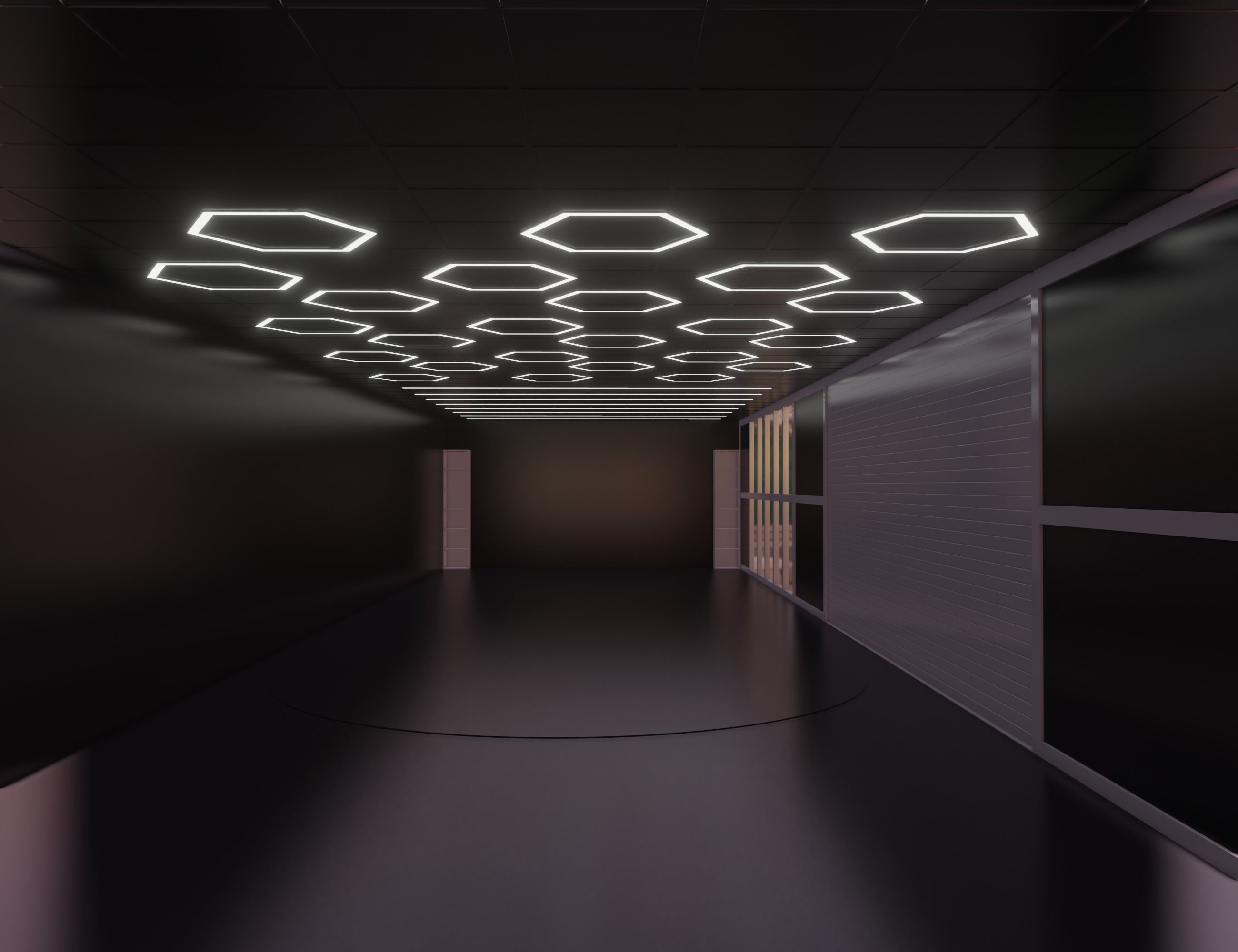 Car studio interio 3D model_4