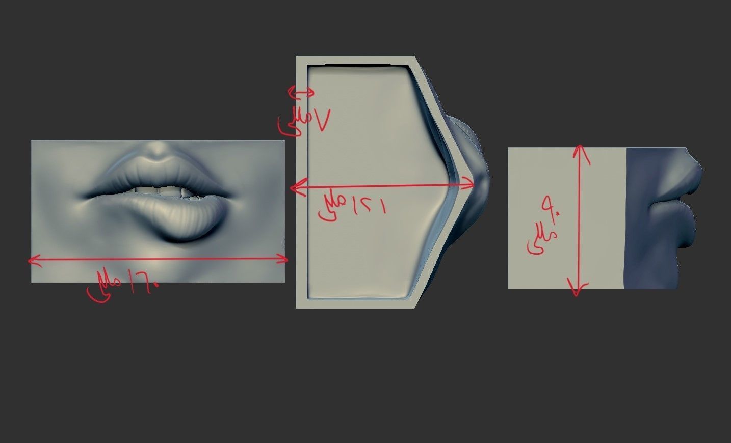 SEXY LIPS HOLDER 3D print model_2