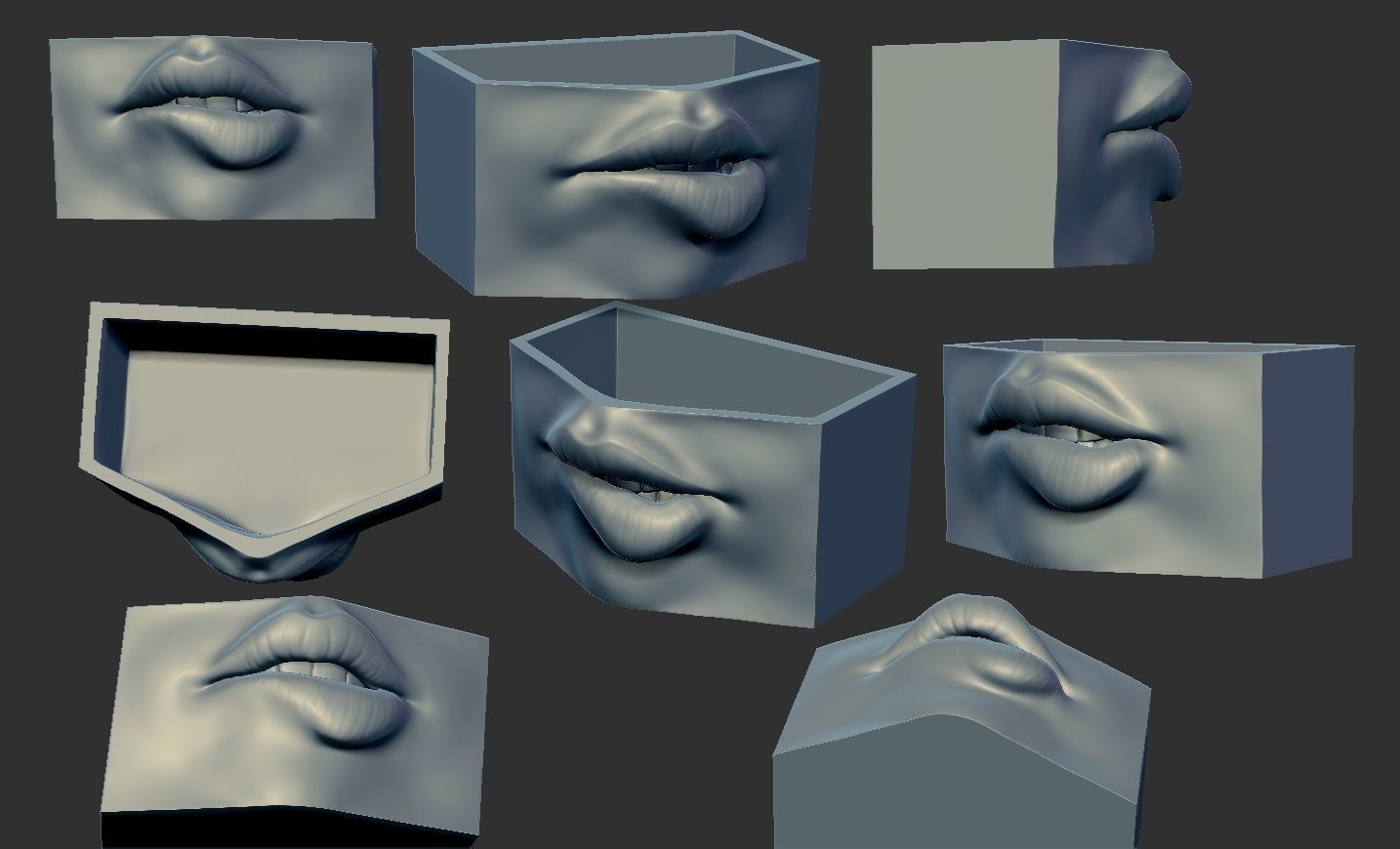 SEXY LIPS HOLDER 3D print model_1