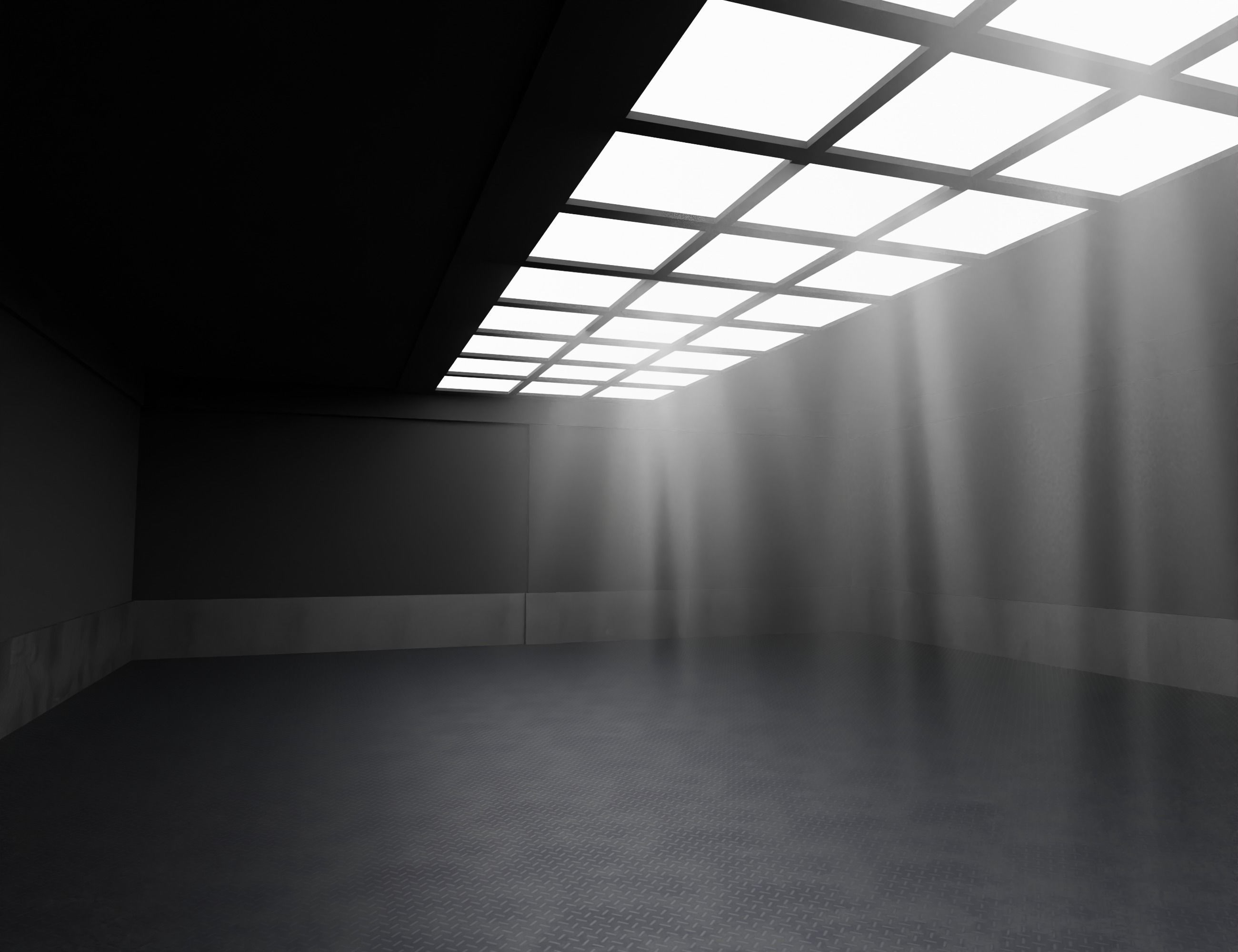 Car studio interior Low-poly 3D model_10