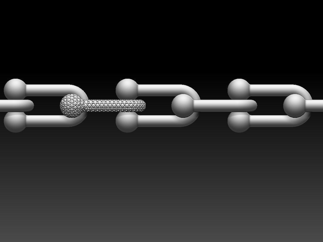 Tiffany chain link bracelet and Tiffany clasp 3D print model_16